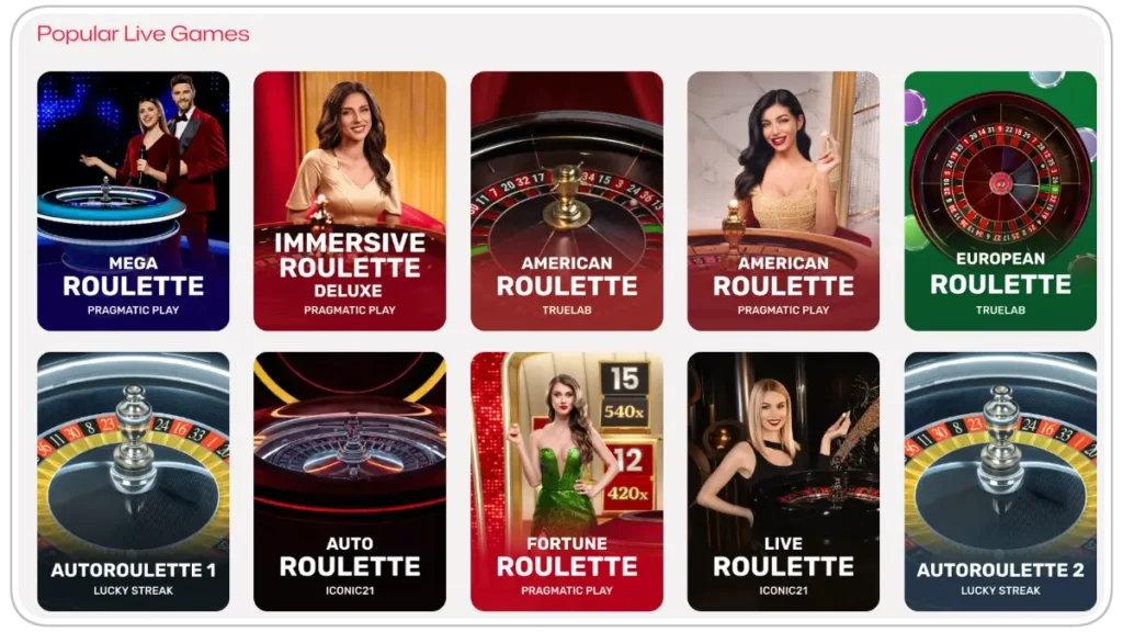 Live game section - illustration